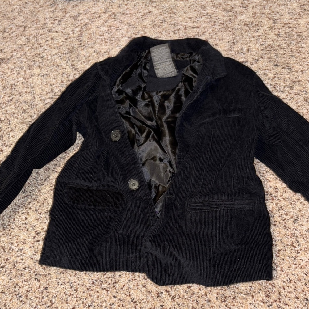 Kenneth Cole Reaction Black Corduroy Jacket